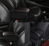 Fit 2009-2013 Honda Fit Jazz Leather Console Armrest Storage Box