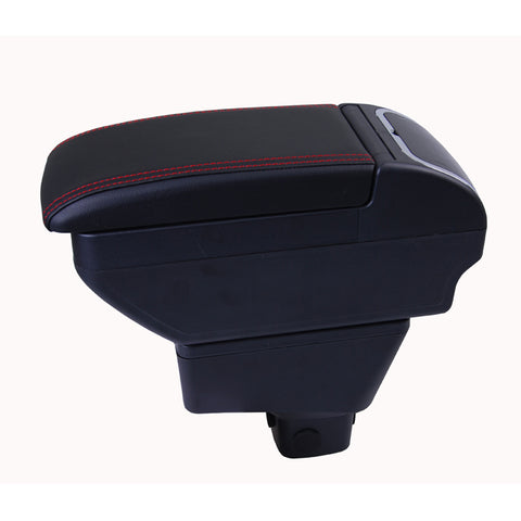 Fit 2007-2012 Suzuki SX-4 Black Leather Armrest Storage Box