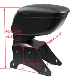 Universal Leather Center Console Armrest Storage Box