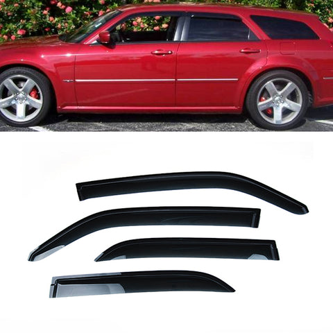 Fit 2005-2010 Chrysler 300 Window Visors Sun Vent Rain Guard