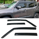 Fit 2015-2020 Jeep Renegade Window Vent Visors Rain Guard