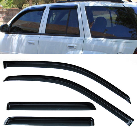 Fit 2002-2009 Chevy TrailBlazer Window Visors Rain Sun Guard