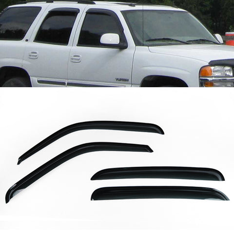 Fit for 2001-2006 Chevrolet Silverado Crew Cab Window Visors Sun Vent Rain Guard