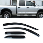 Fit 2003-2009 Ram 1500 2500 Quad Cab Window Visor Sun Vent Rain Guard