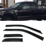 Fit 2017-2019 Ford F150 F250 Supoer Cab Window Vent Visors Rain Guard