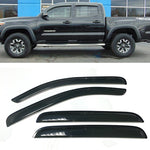 Fit 2016-2020 Toyota Tacoma Double Cab Window Vent Visors Rain Guard