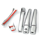 Fit 2002-2006 Mitsubishi Lancer EVO Chrome Side Door Handle Cover Trims