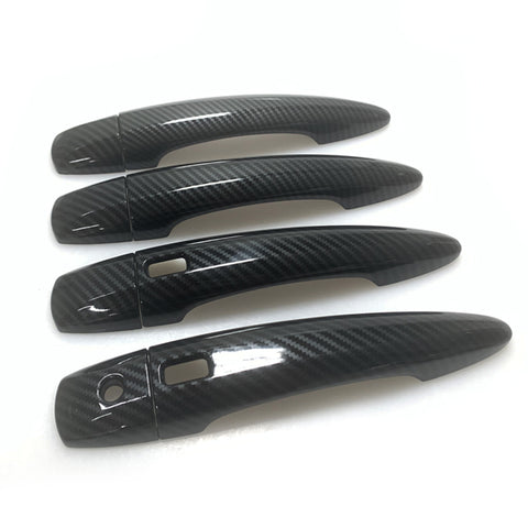 Fit 2019-2020 Nissan Altima Side Door Handle Covers Carbon Fiber Look