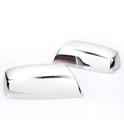 Fit 2014-2018 Chevy Silverado Chrome Side Door Upper Mirror Covers