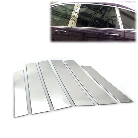 Fit Honda CRV Chrome Stainless Steel Door Pillar Post Trim Covers