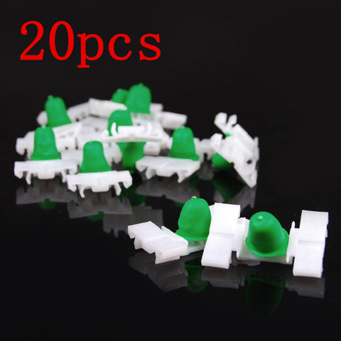 20Pcs White Plastic Door Fender Moulding Trim Clips Fit BMW E36 E46