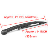 Fit 05-10 JEEP Grand Cherokee Rear Wiper Arm Blade