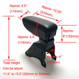 Universal Leather Center Console Armrest Storage Box